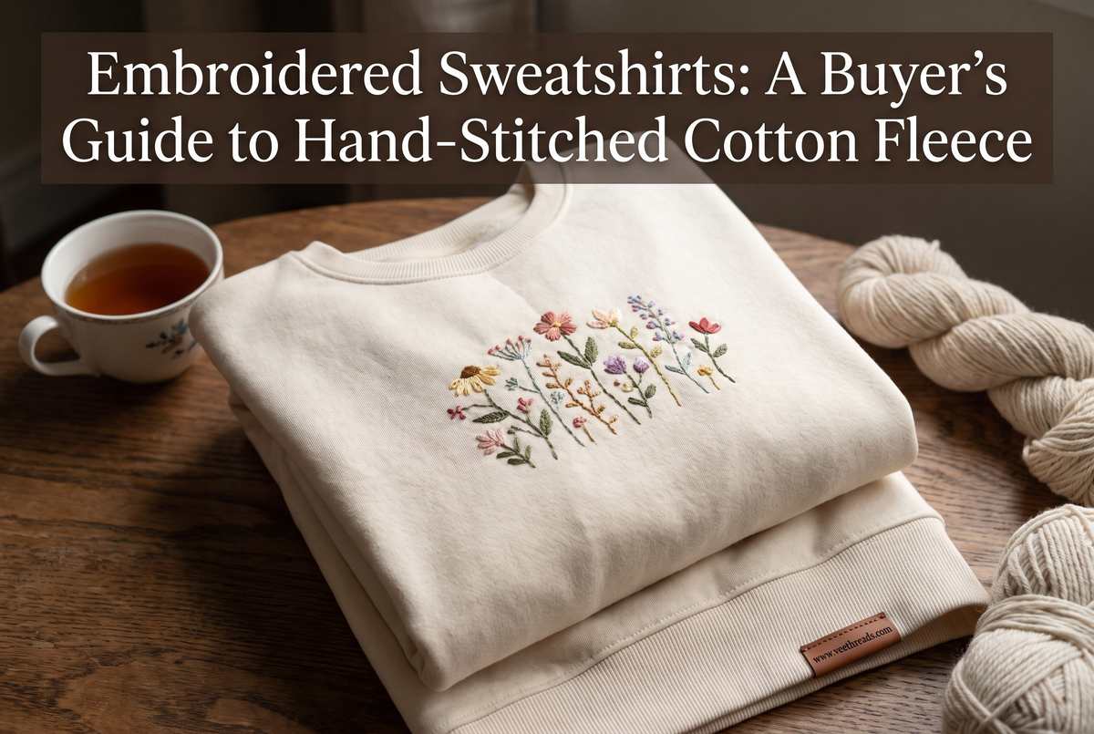 Embroidered Sweatshirts: A Buyer's Guide to Hand-Stitched Cotton Fleece