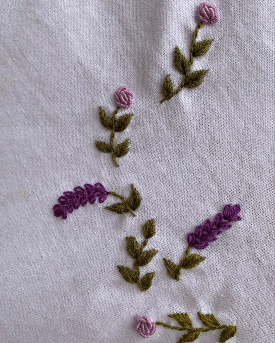 Floral Hand-Embroidered Cotton Oversized T-Shirts - Vee Threads