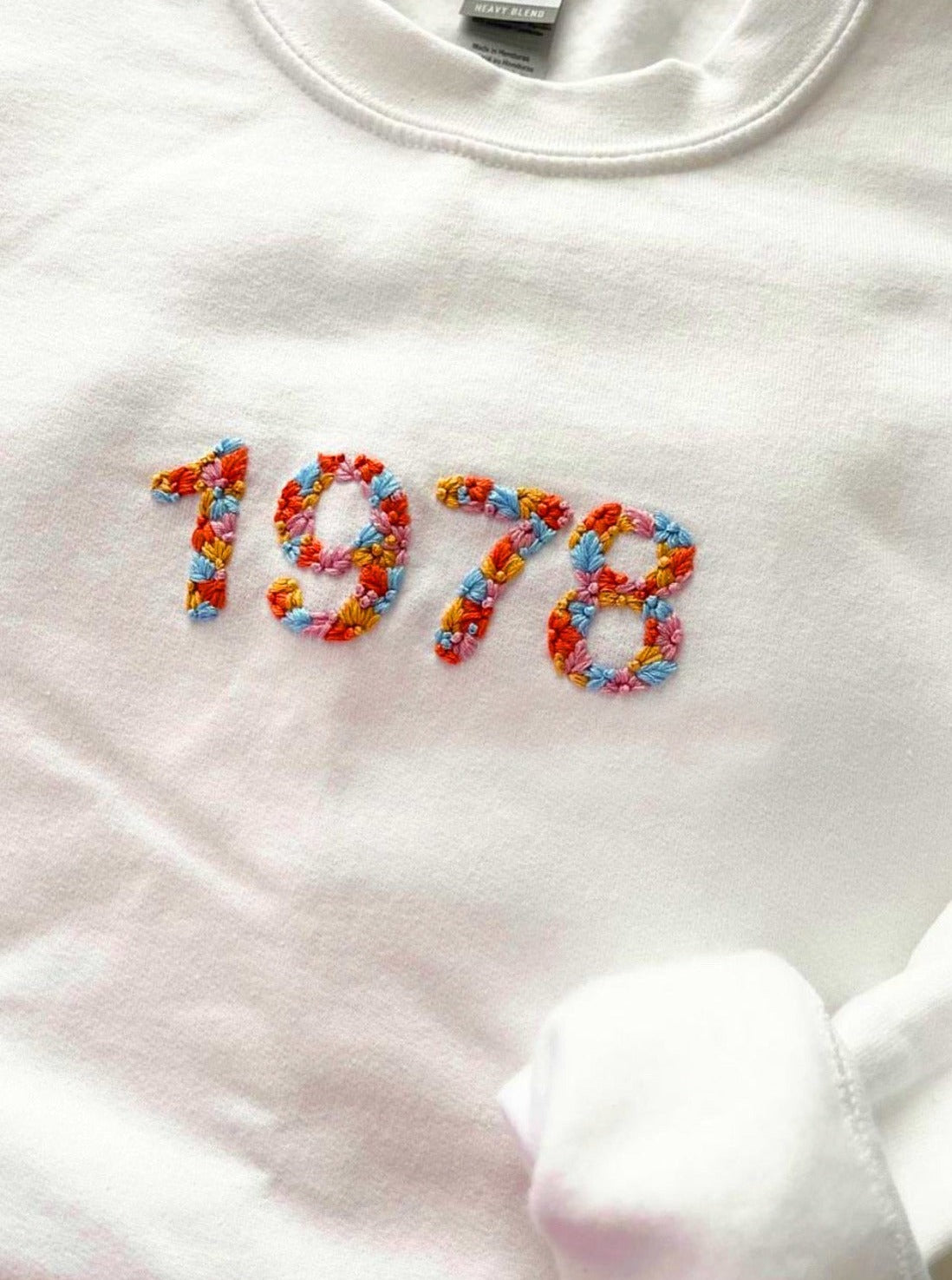 Year Customise Embroidered Loose Fit Sweatshirt - Vee Threads