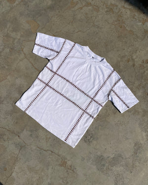 Gridlock handcrafted embroidered Oversized T-shirt (Unisex) - Vee Threads