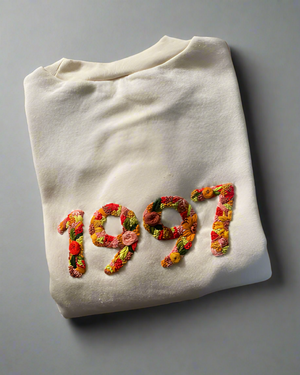 Year Customise Embroidered Loose Fit Sweatshirt - Vee Threads