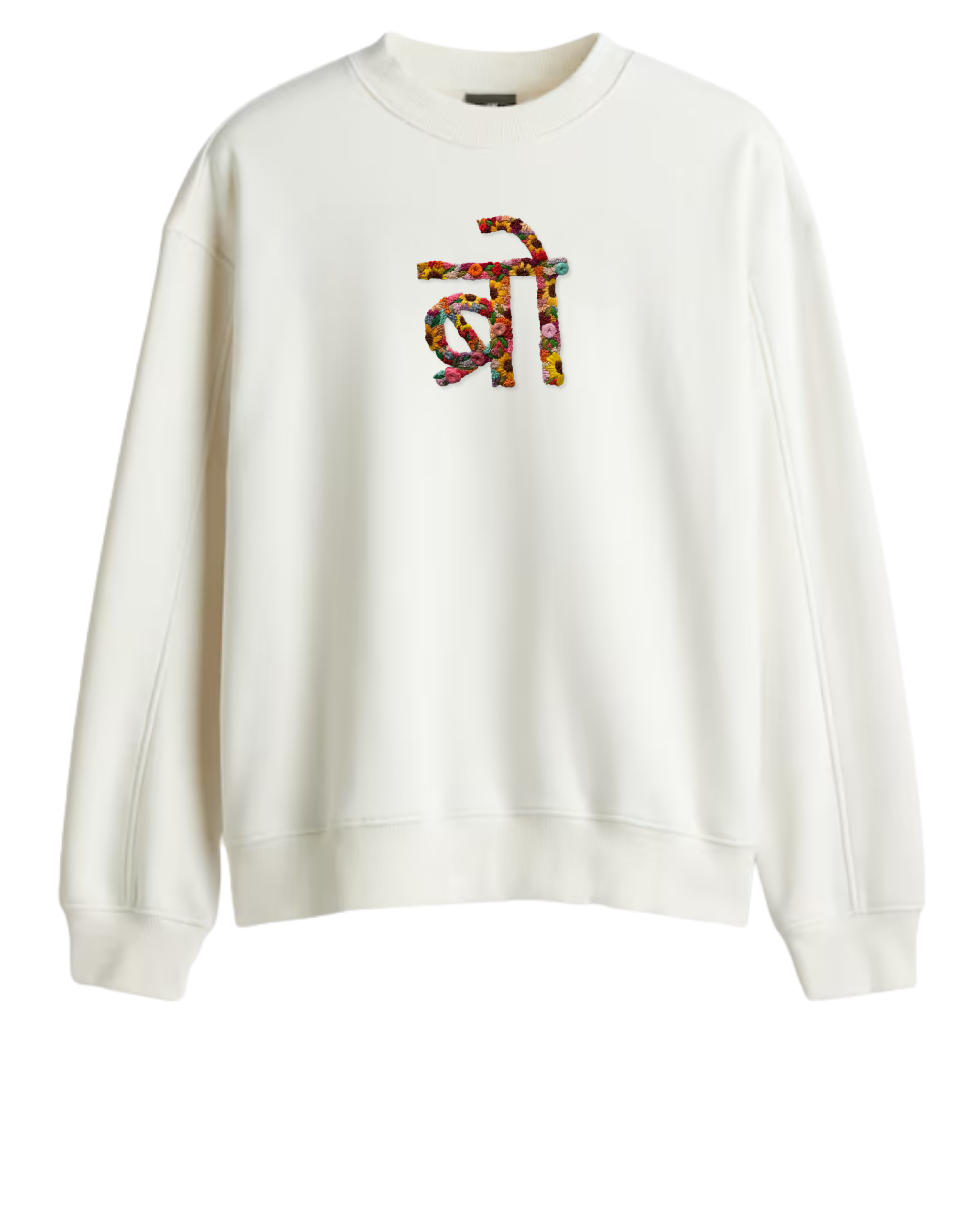 "BRO" Hand Embroidered Oversized Sweatshirt - Vee Threads