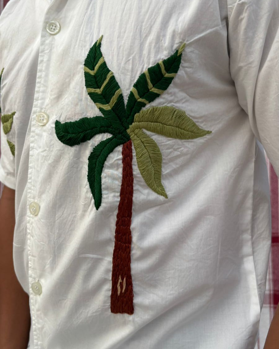 Nariyal Chhaav embroidered Shirt - Vee Threads