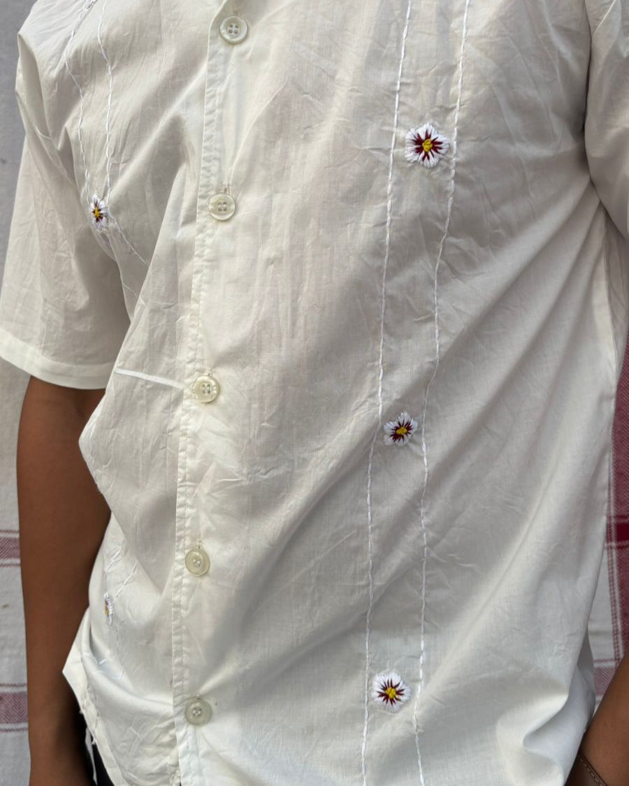 Daisy sadak embroidered Shirt - Vee Threads