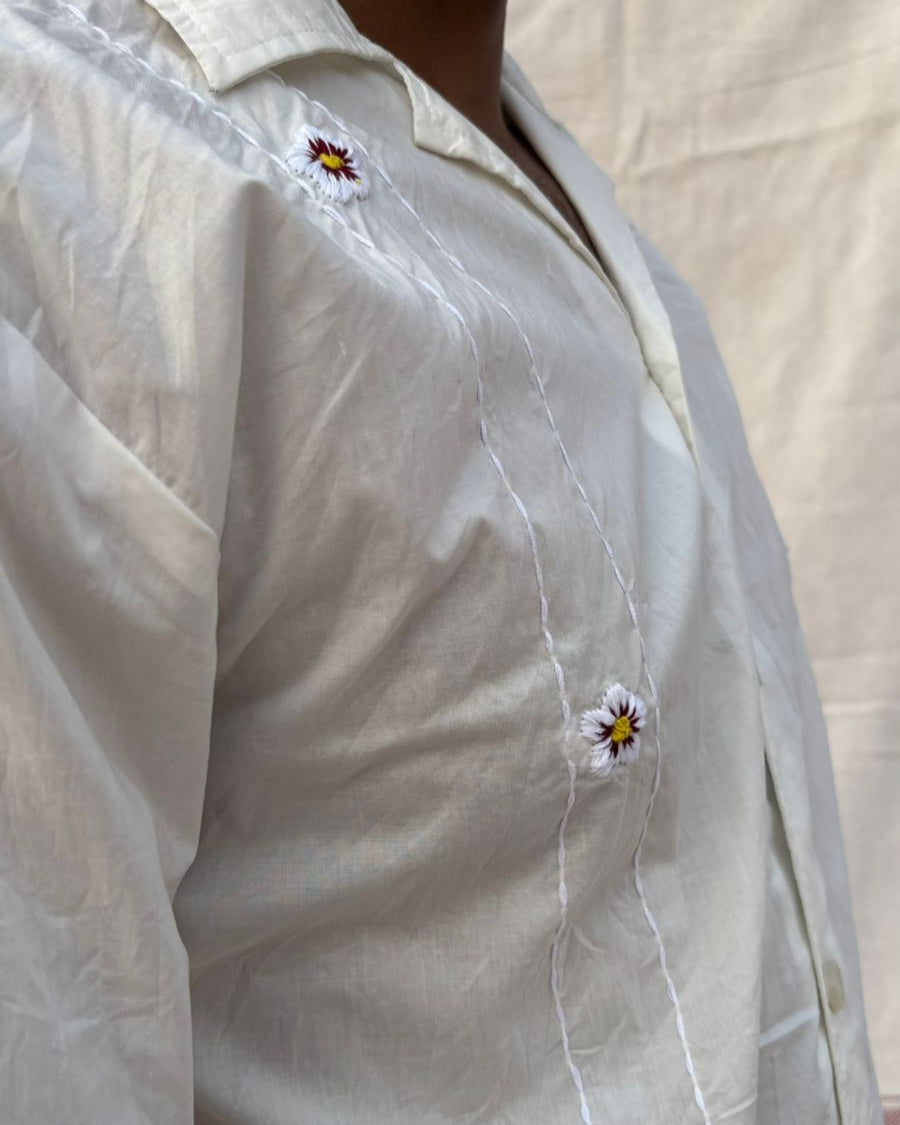Daisy sadak embroidered Shirt - Vee Threads