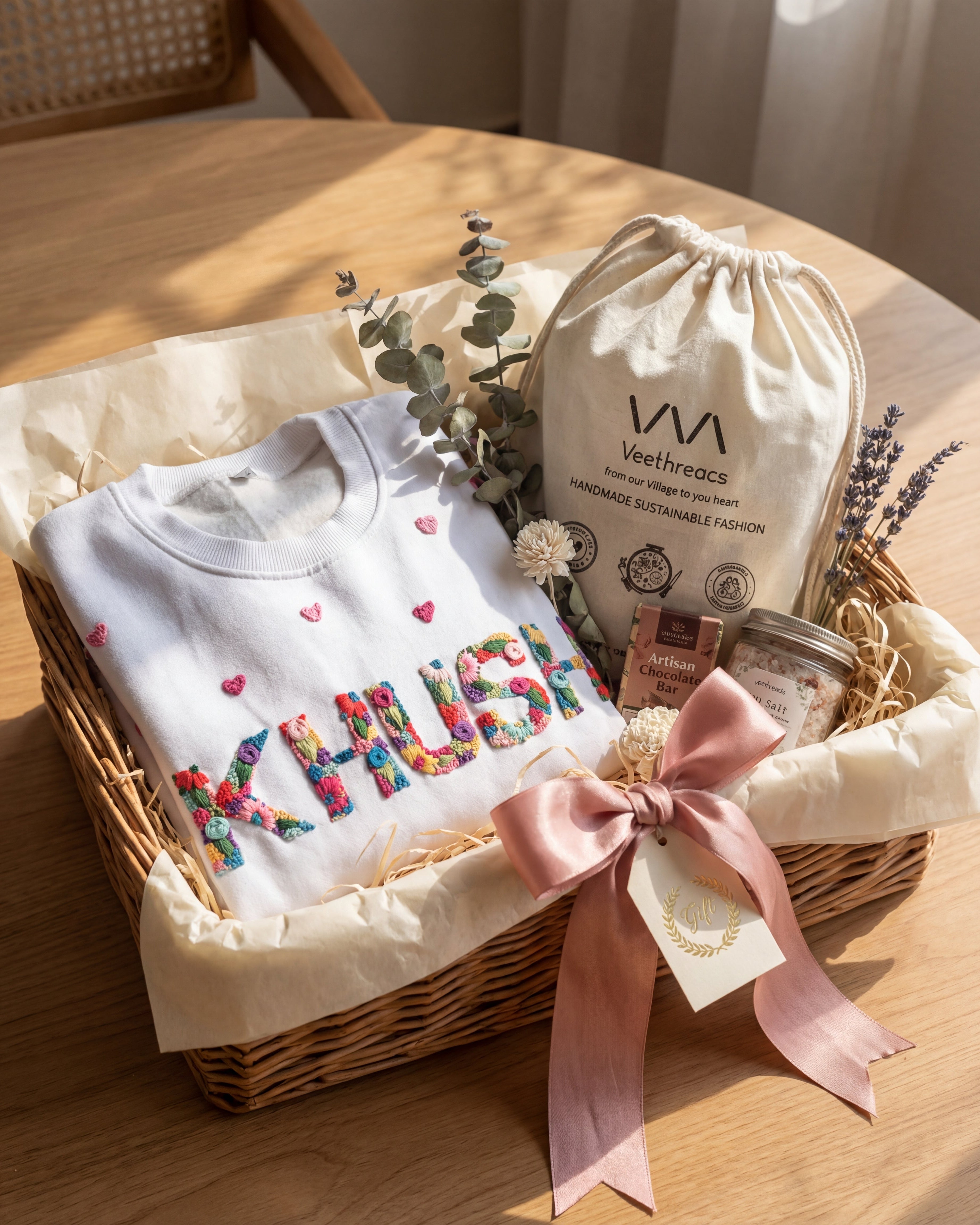 custom embroidered hoodies gift hamper