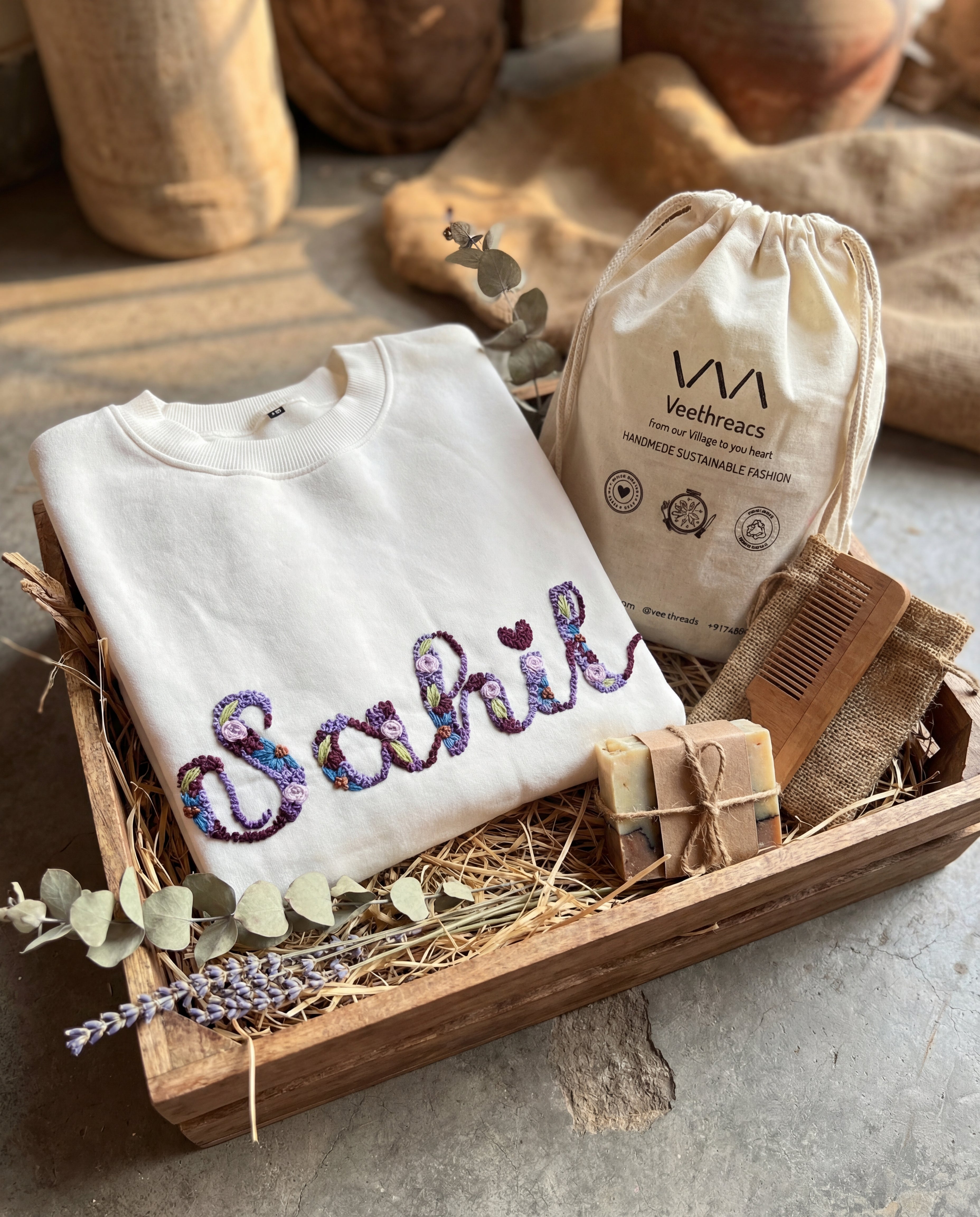 customised embroidered hoodies gift hamper