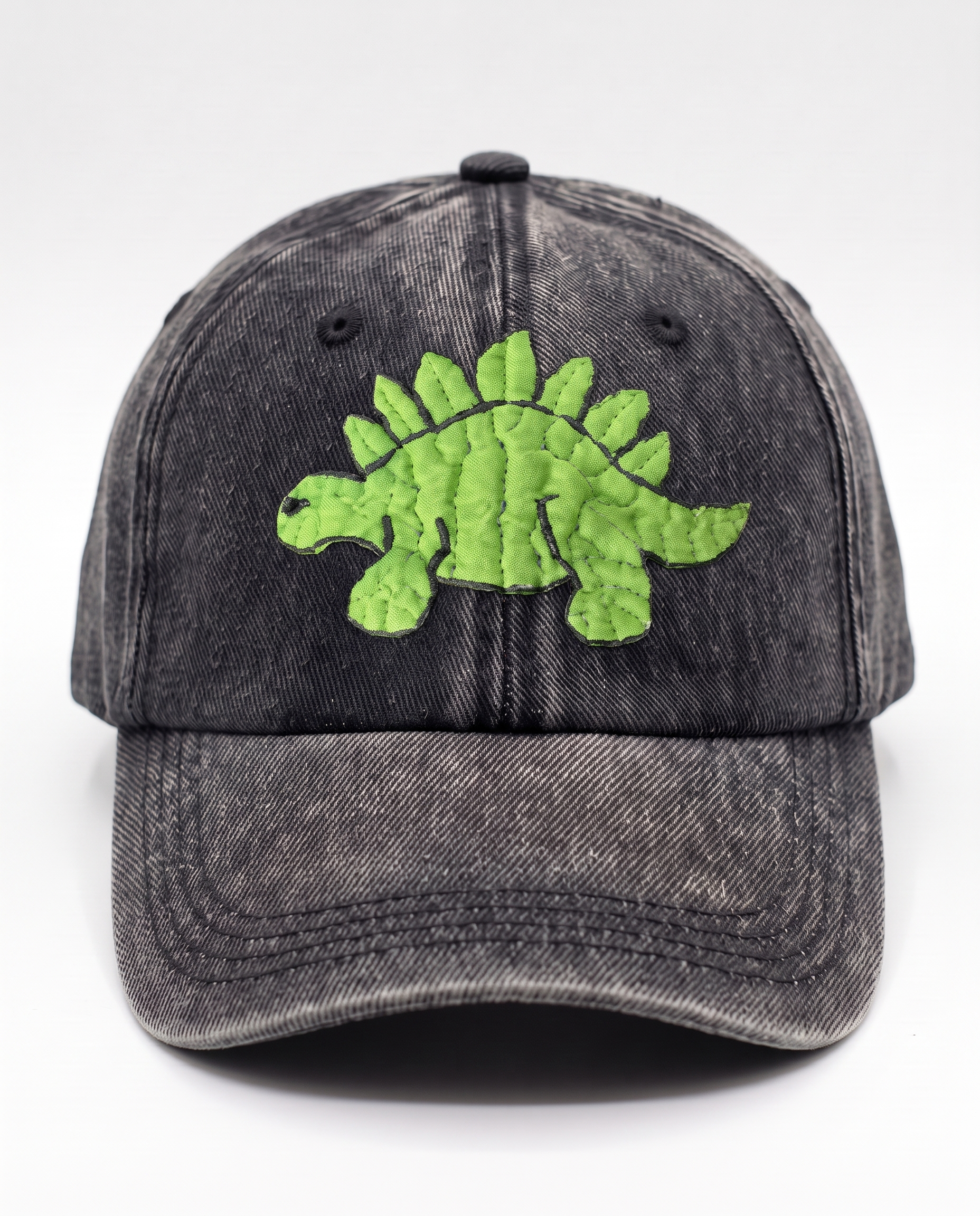 Dino embroidered denim cap