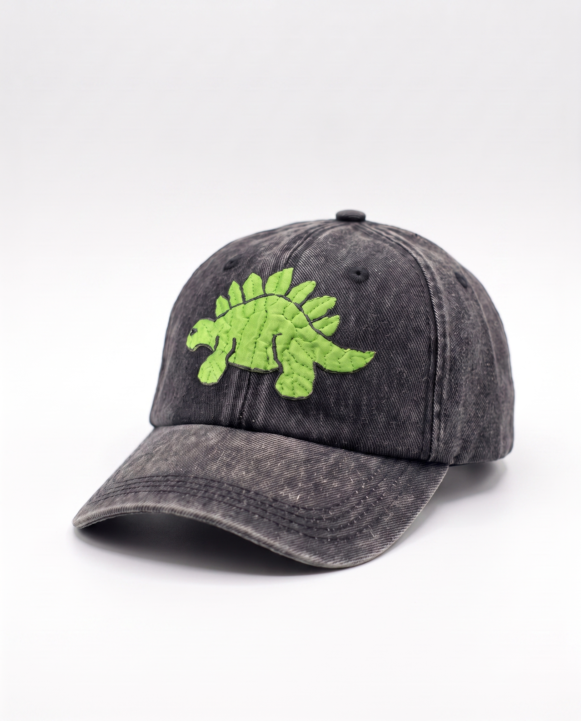 Dino embroidered denim cap