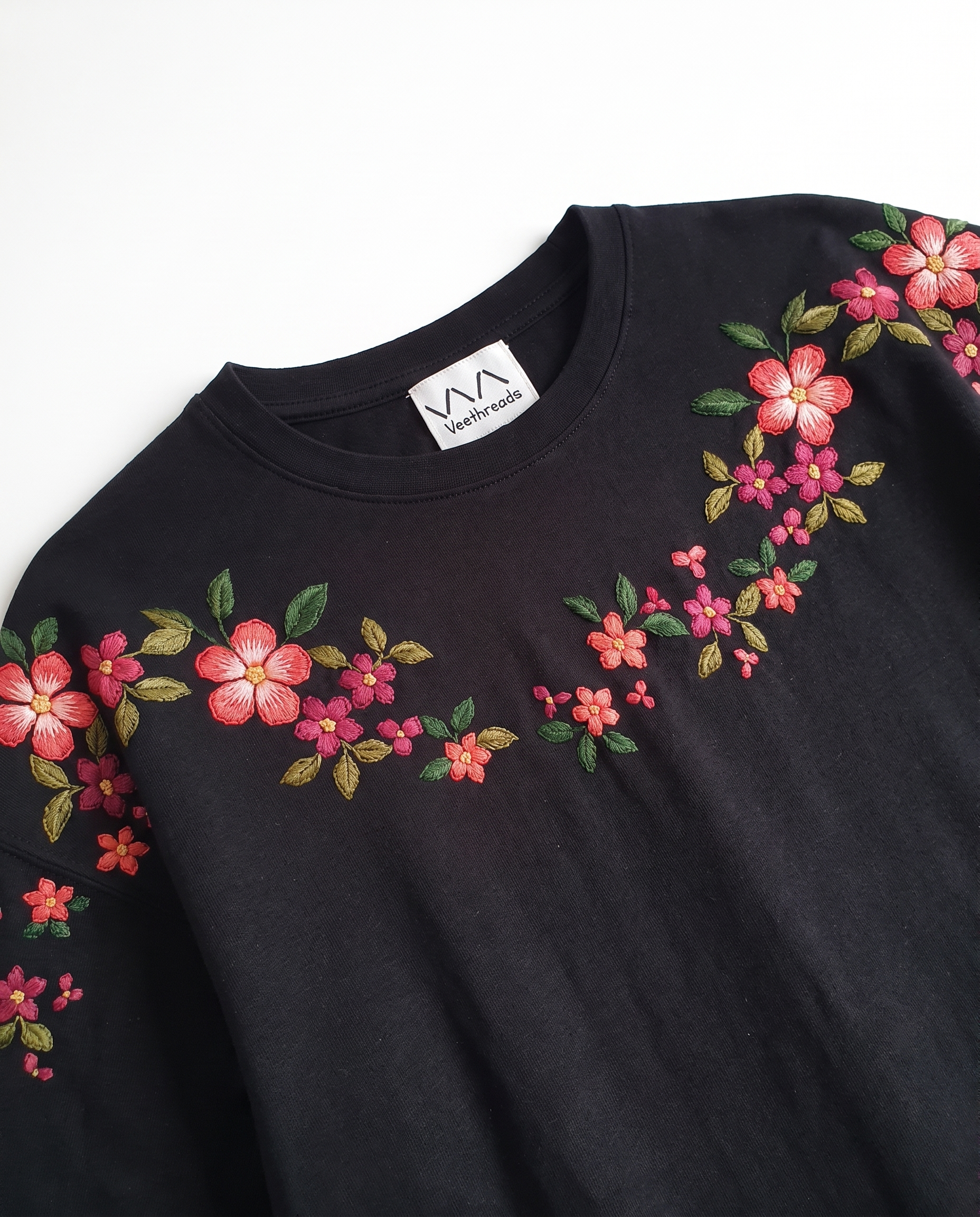 Floral embroidered Tshirt
