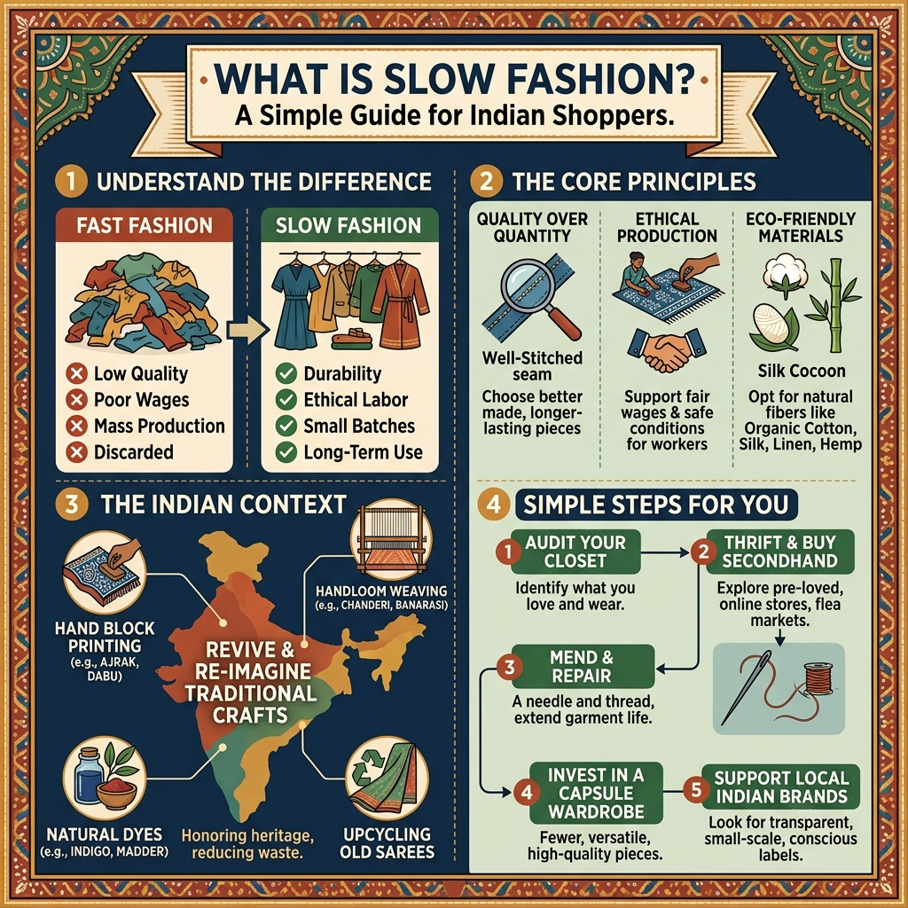 What Is Slow Fashion? A Simple Guide for Indian Shoppers