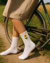 women wearing hand embroidered socks