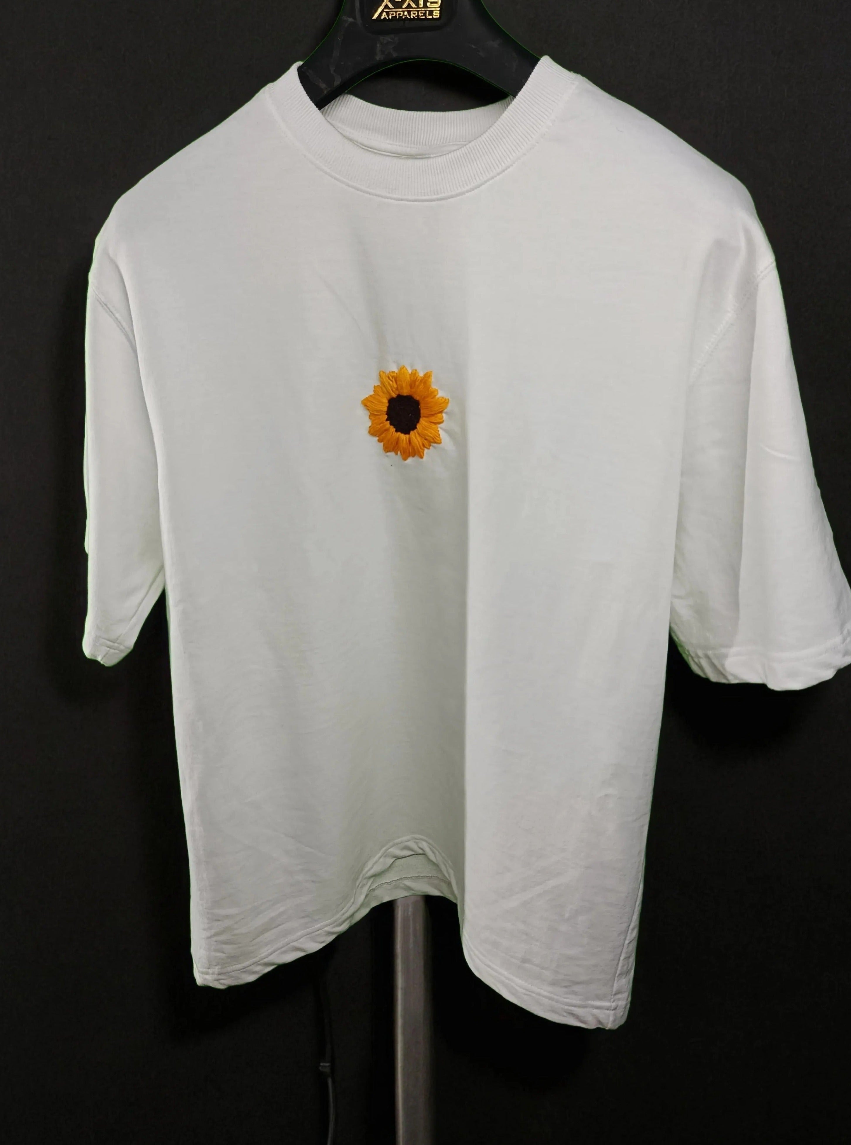 Sunflower hand embroidery