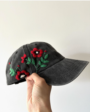 hand embroidery caps