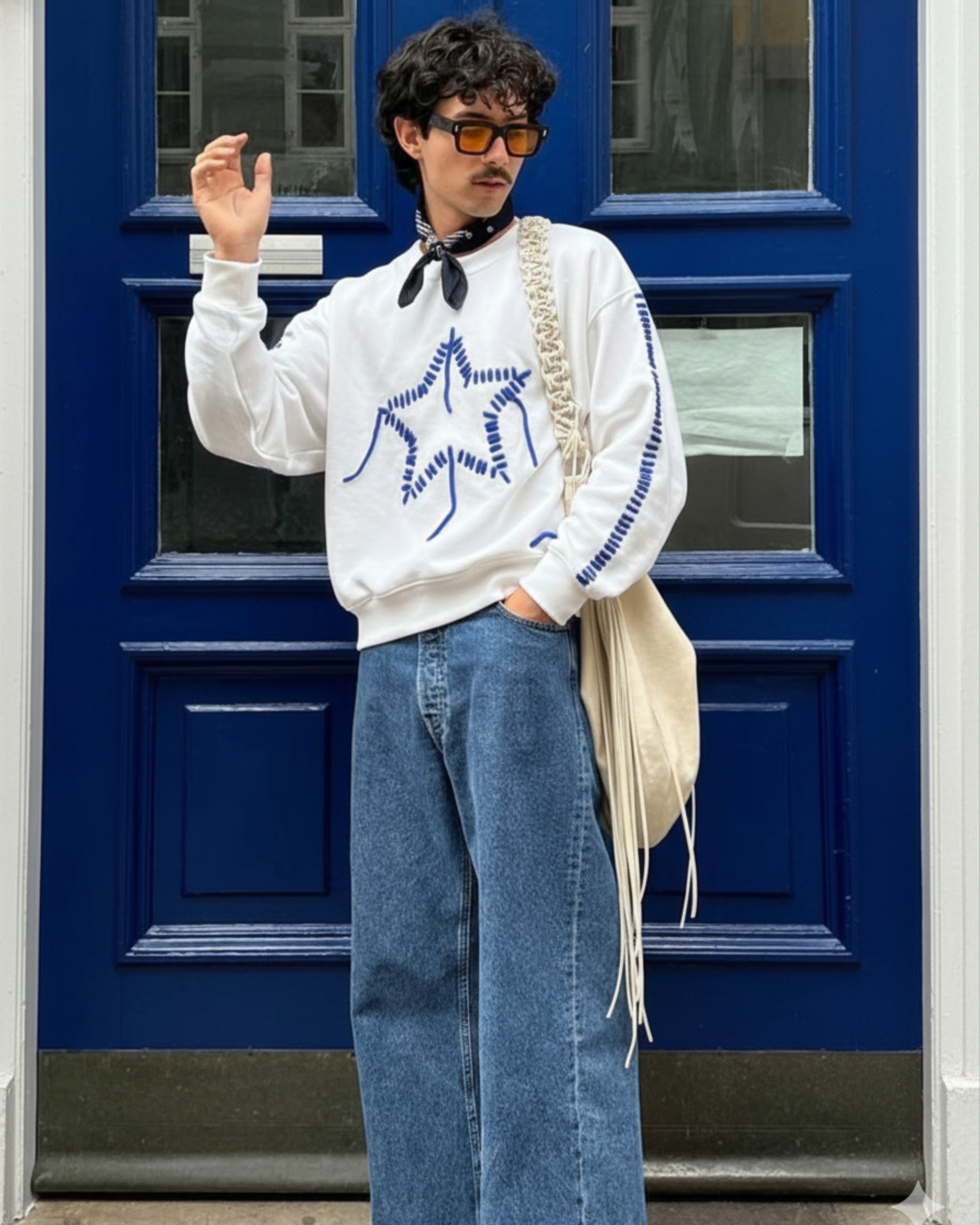 Starfall  Loose Fit Sweatshirt (Unisex)