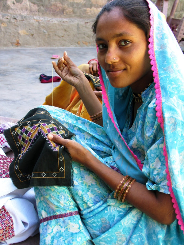 Anjali — artisan creating modern embroidery