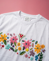 Floral Bliss Embroidered Oversized Tshirt