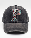 Custom Initials Hand-Embroidered Denim Caps (Unisex)
