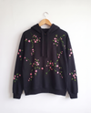 Cherry Blossom Hand-Embroidered Hoodie