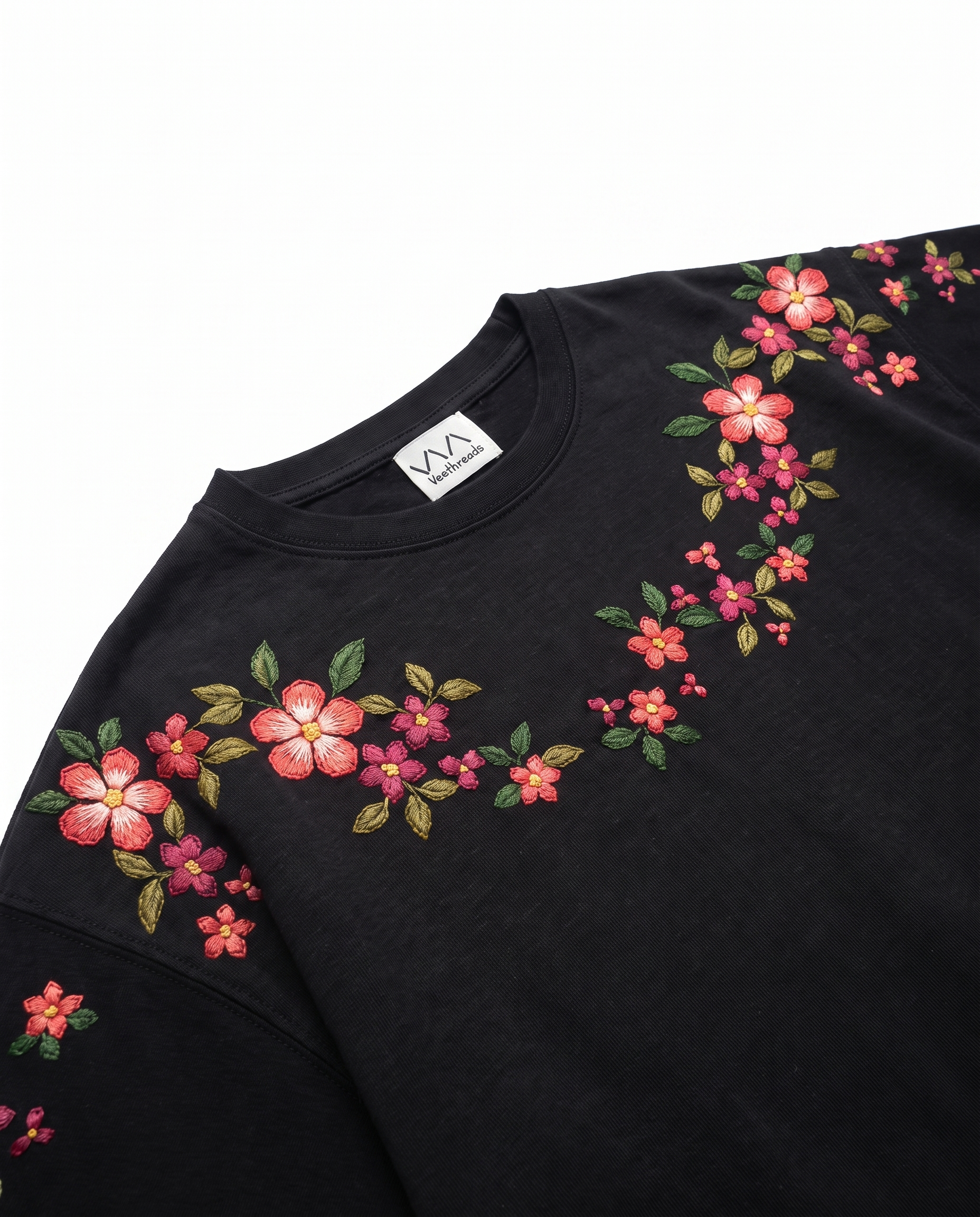 Floral embroidered Tshirt