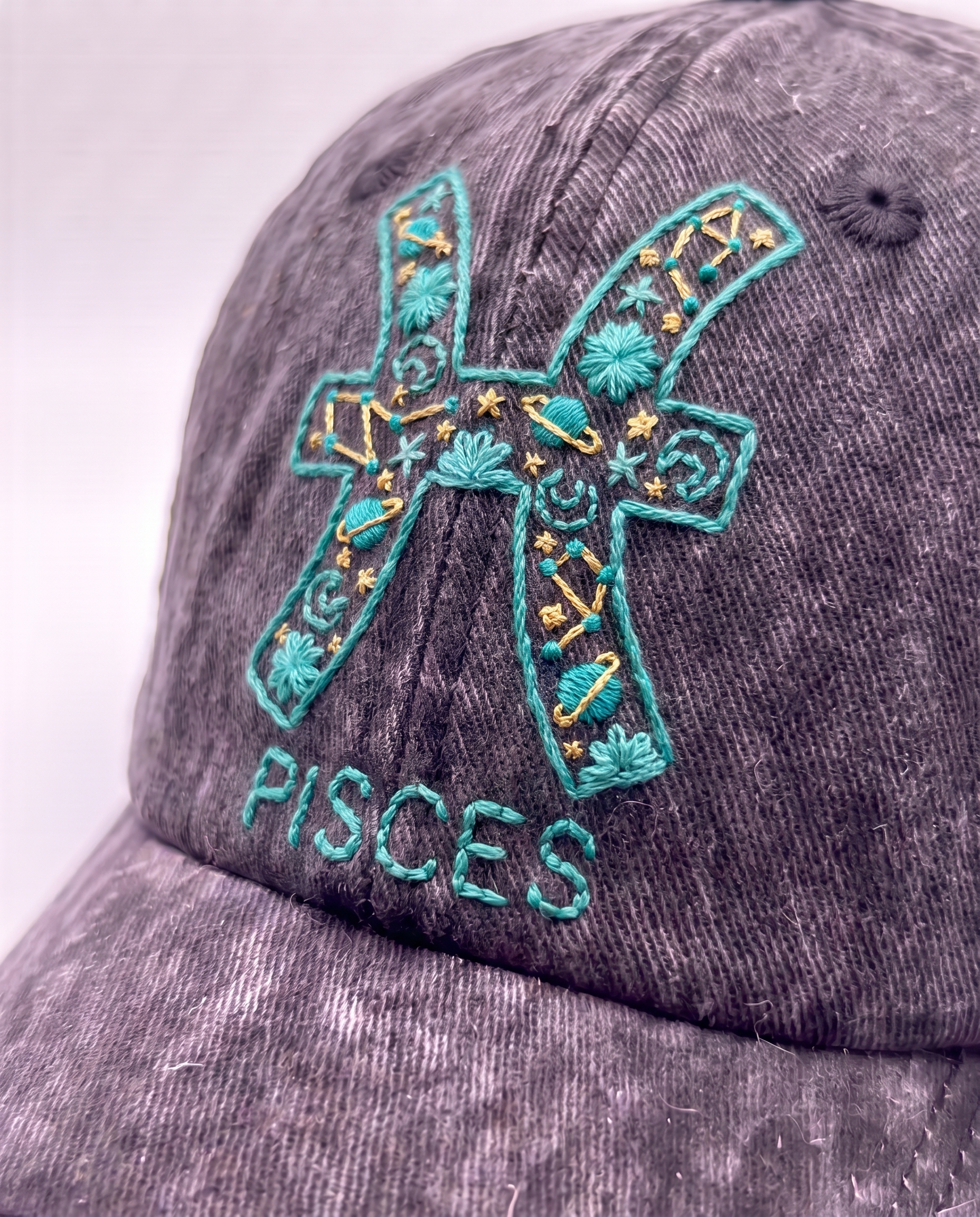 Zodiac Sign Embroidered Cap, Choose Your Star Sign