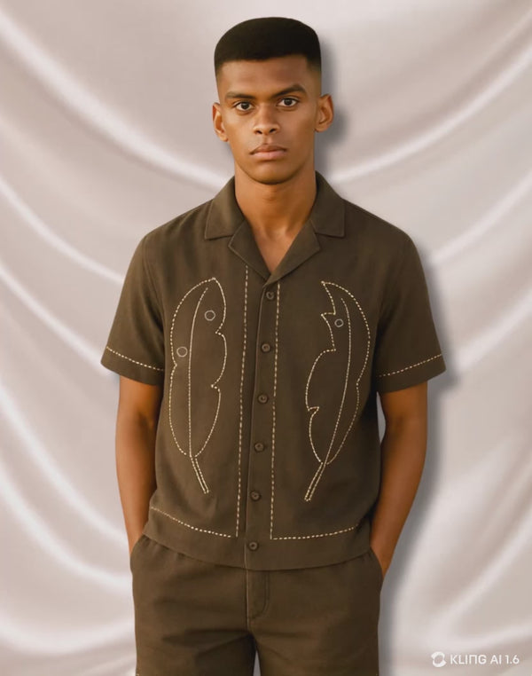 kela hand embroidered  Shirt